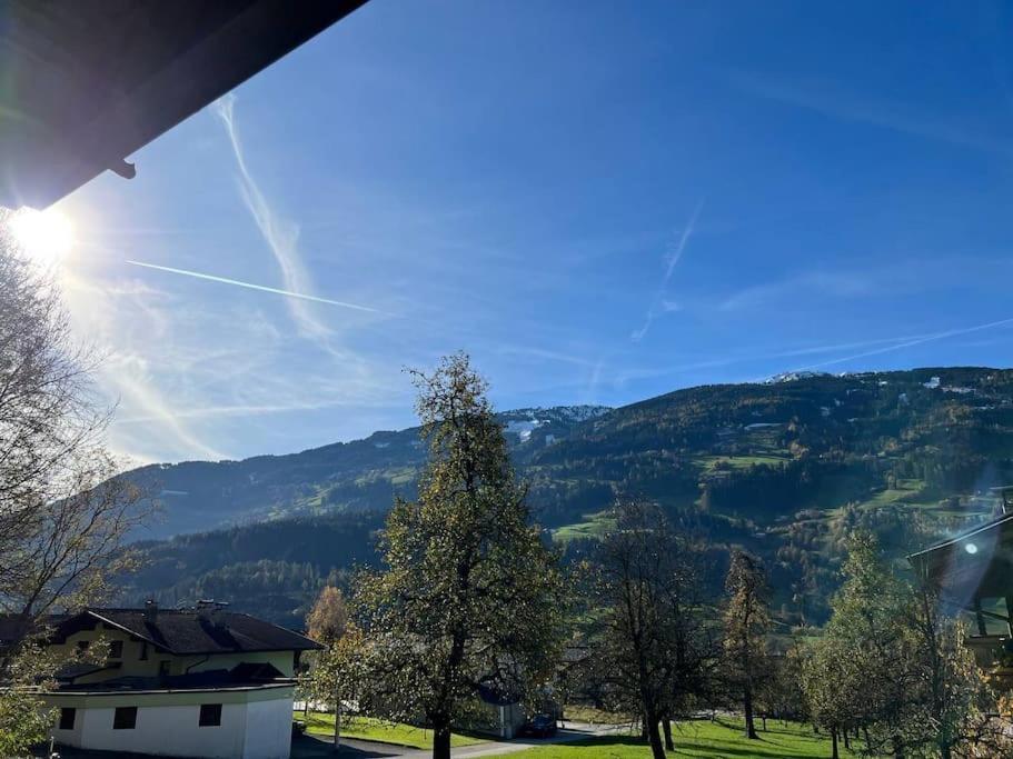 Ferienwohnung Gamsbock Panorama View Balkon, Gartensauna, Garten, Grillplatz Stumm Exterior foto
